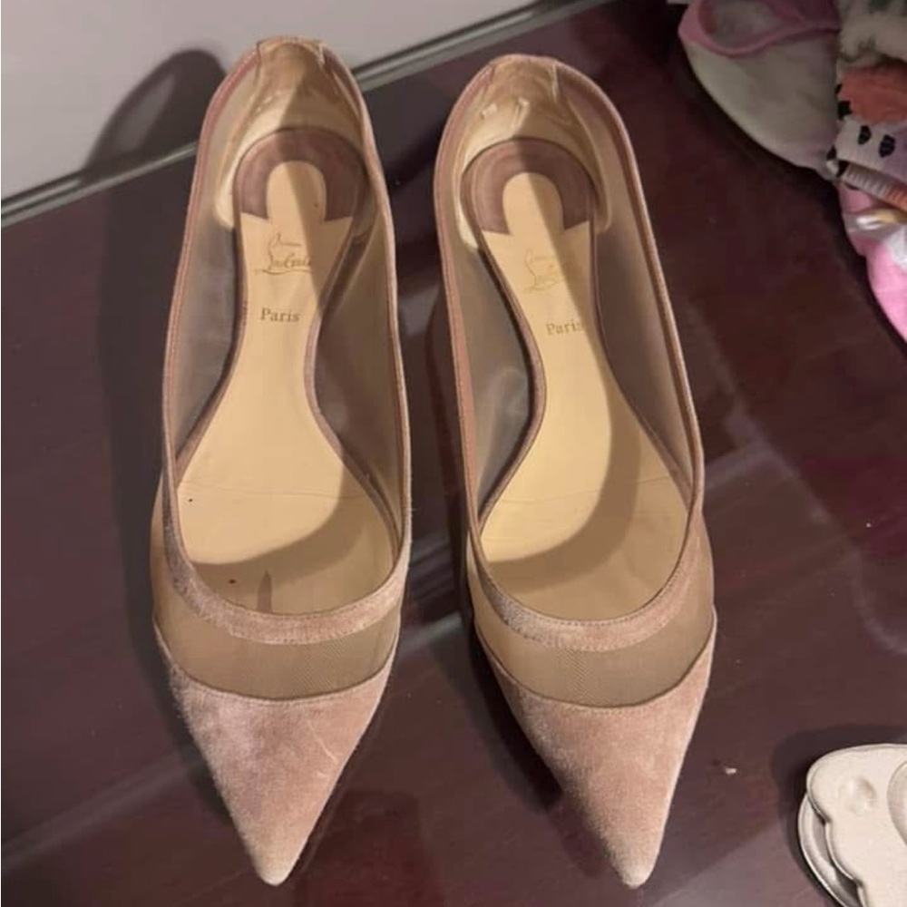 Christian Louboutin Women's Tan Flats